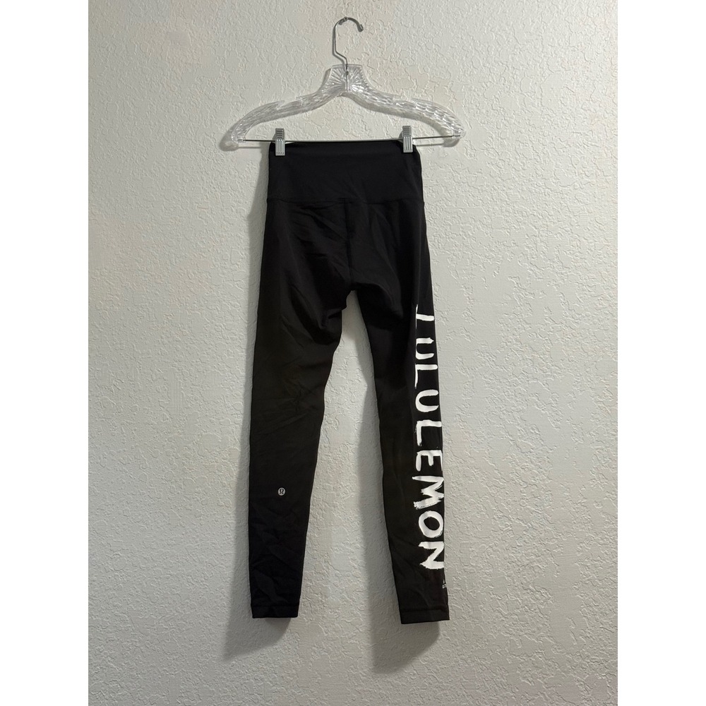 Lululemon Wunder Train High-Rise Tight Ed Curtis Black, Size 4